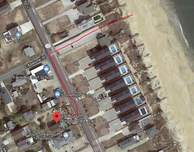 2508 Beach Rd, Semi-Oceanfront, Pool/Hot Tub Nags Head Exteriör bild